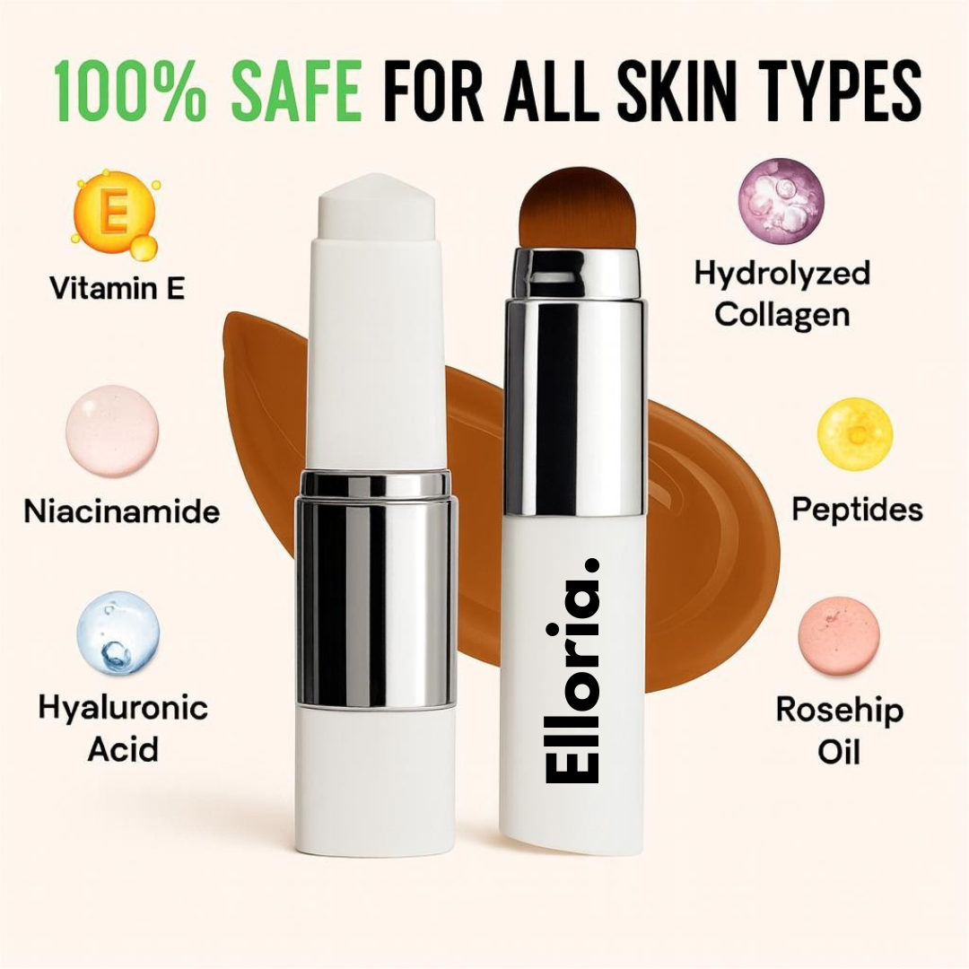 Elloria.™  Korean Color - Changing Foundation Stick